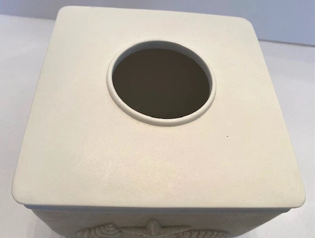 Heavy Resin Beige/Ivory Seashell Tropical/Beach 5.25" Tissue/Kleenex Box Cover | eBay