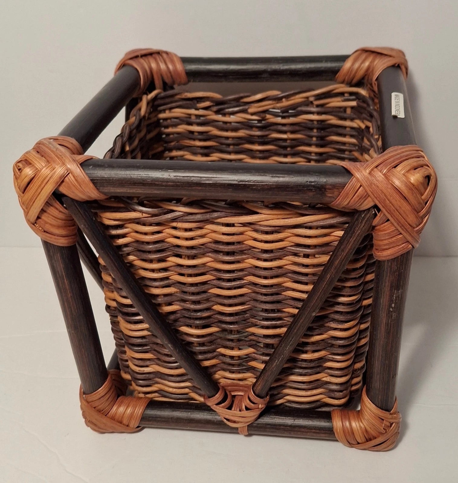 Rattan Wicker Square Tissue Box Cover Decorative Woven 6x7" Facial New | eBay