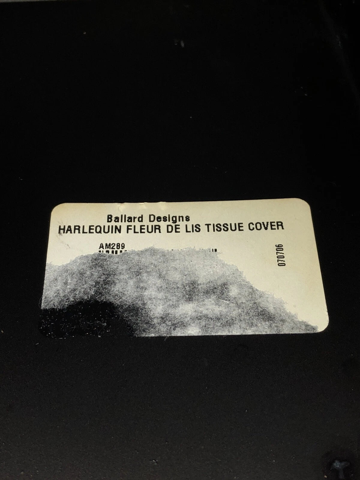 Vintage Mid Century Metal Painted Harlequin Fleur De Lis Tissue Box Holder | eBay