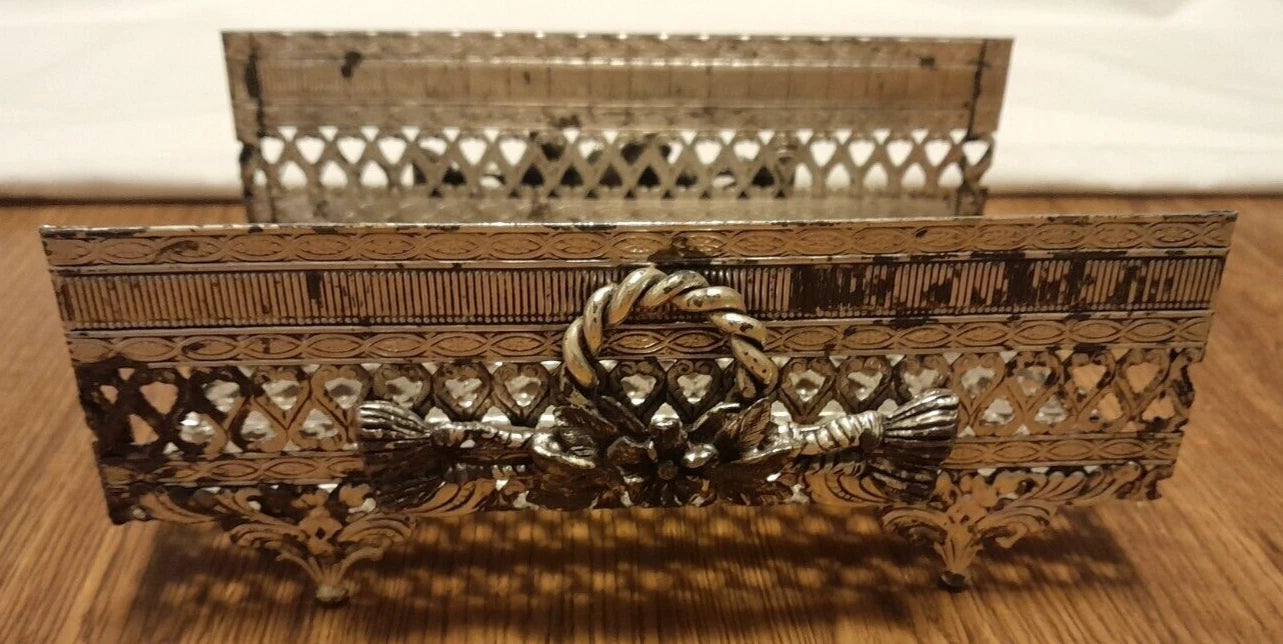 Lot Of 2 Vintage Gold Tone Hollywood Regency Metal Tissue Box Cover Holder | eBay