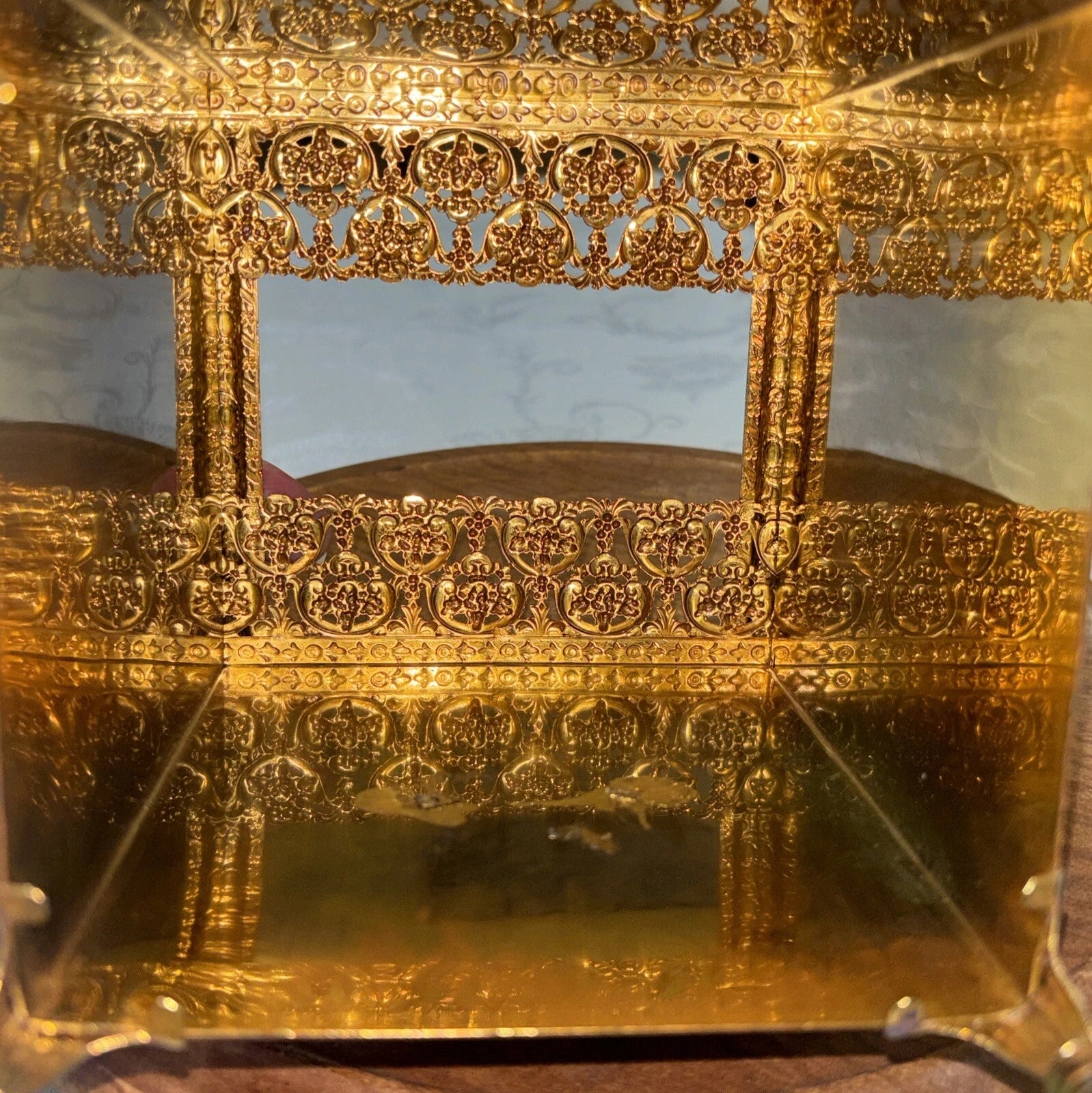 1950’S GOLDTONE HOLLYWOOD REGENCY ROSE WREATH TISSUE BOX COVER | eBay