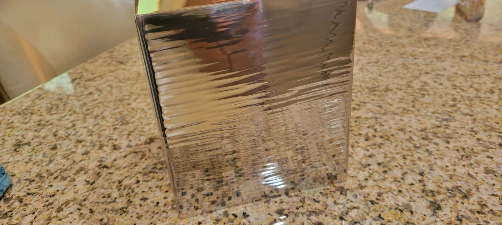 HOTEL COLLECTION Textured Silver Metal India Boutique Tissue Box Cover SEE PICS | eBay