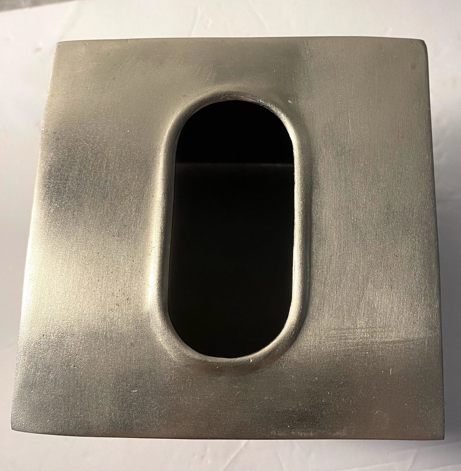 Silver Metal Tissue Box Cover With Design On 2 Sides | eBay