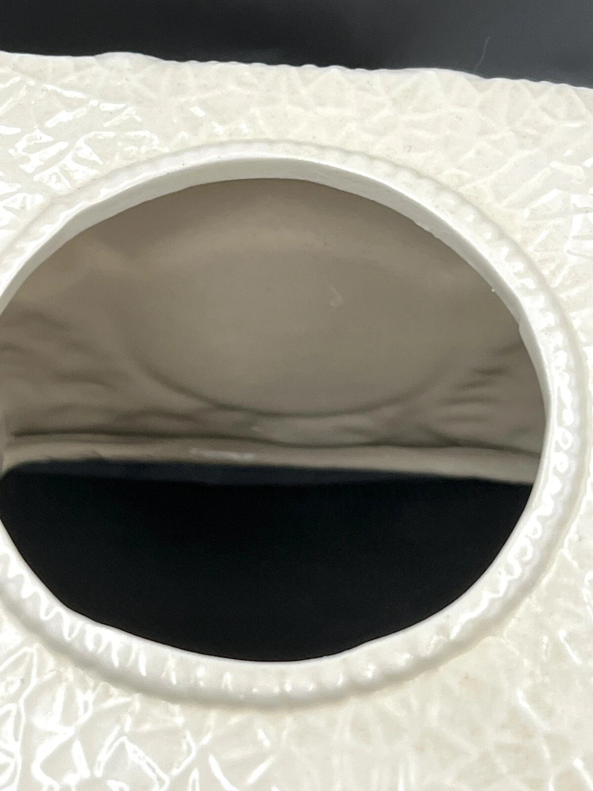 Vintage Ivory Ceramic Hand Painted Tissue Box Holder Victorian Ladies | eBay