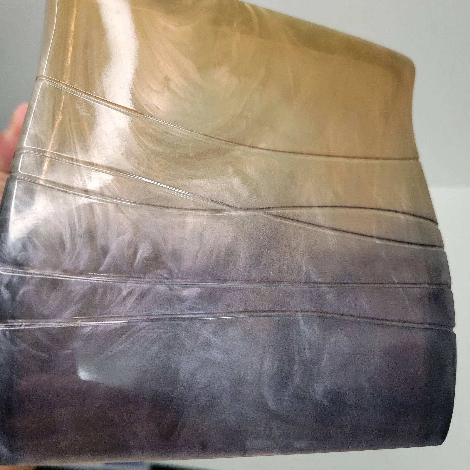 Bacova Guild Tissue Box Cube Cover Acrylic Translucent - Gemstone blue/brown $60 | eBay