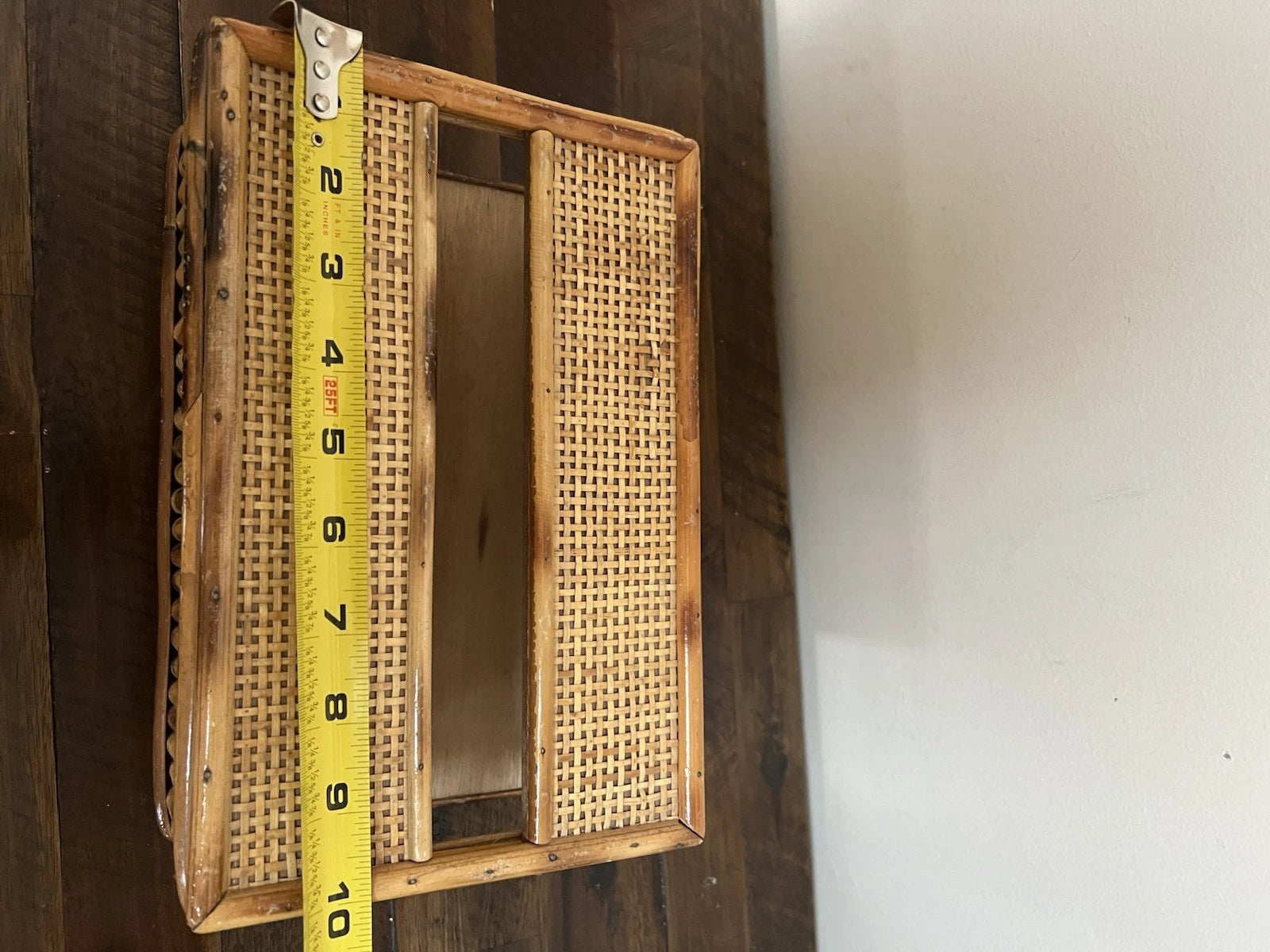 Vintage MCM Bamboo Wood Tissue Box Holder Sturdy Solid Piece | eBay