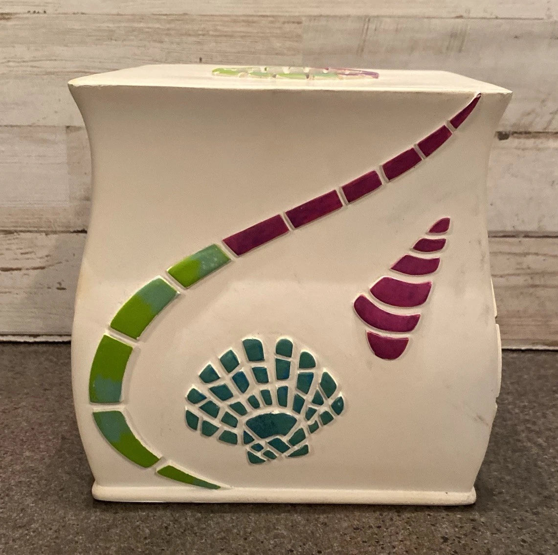 Expressions Fish Fantasy Ceramic Hand Painted Tissue Box | eBay