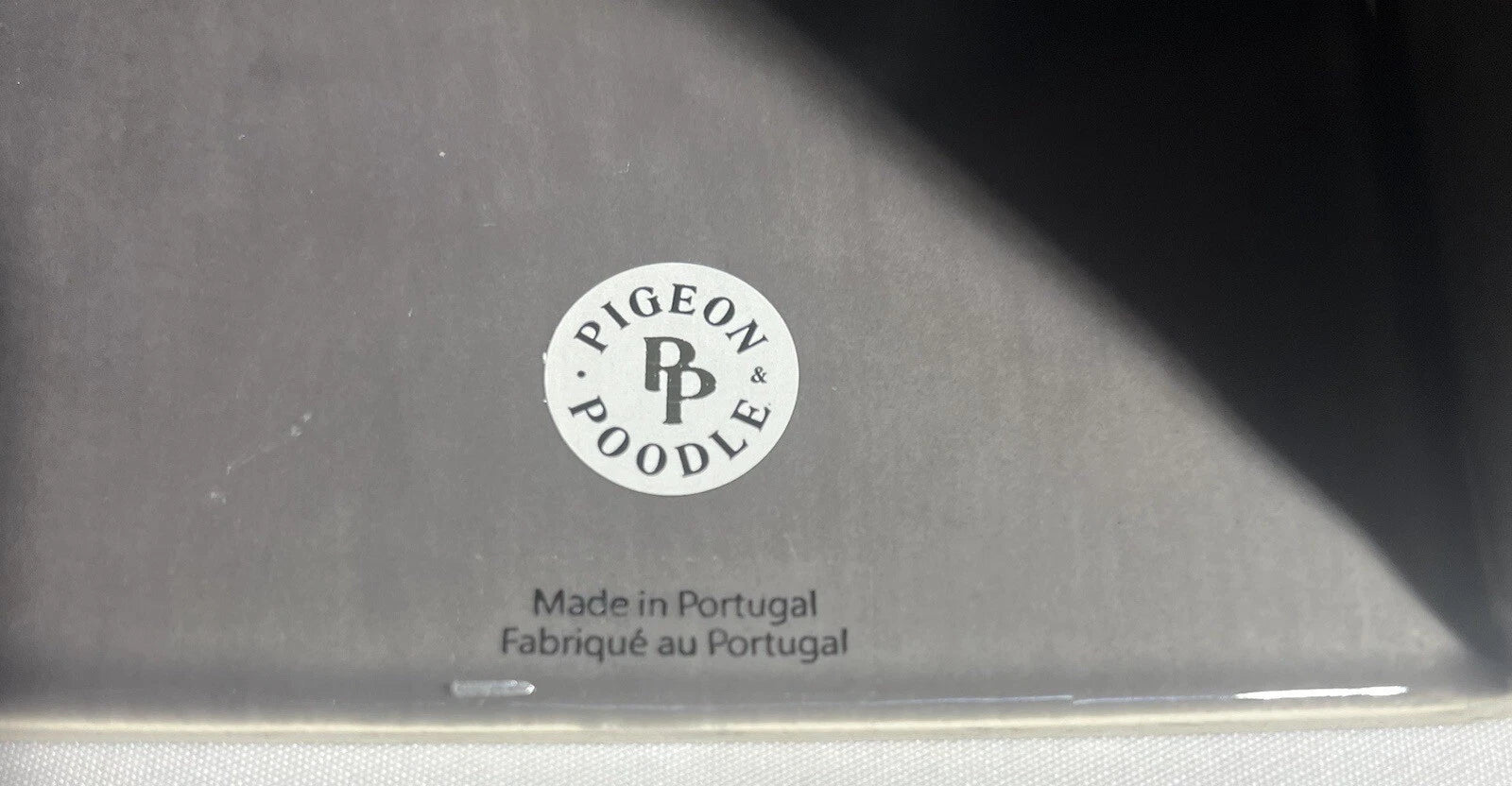 Pigeon & Poodle Cordoba Gray Burlap Tissue Box Square Ceramic Made in Portugal | eBay