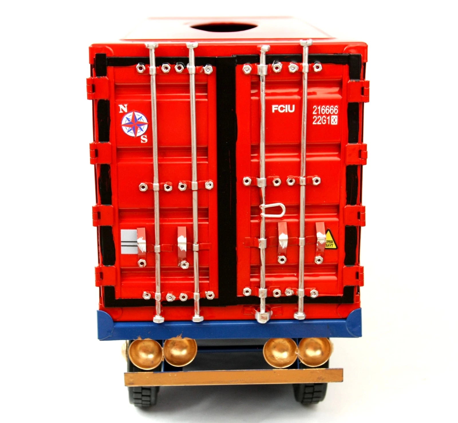 NEW Handcrafted Metal Trailer Truck Big Rig Tissue Box Holder Dispenser Cover | eBay