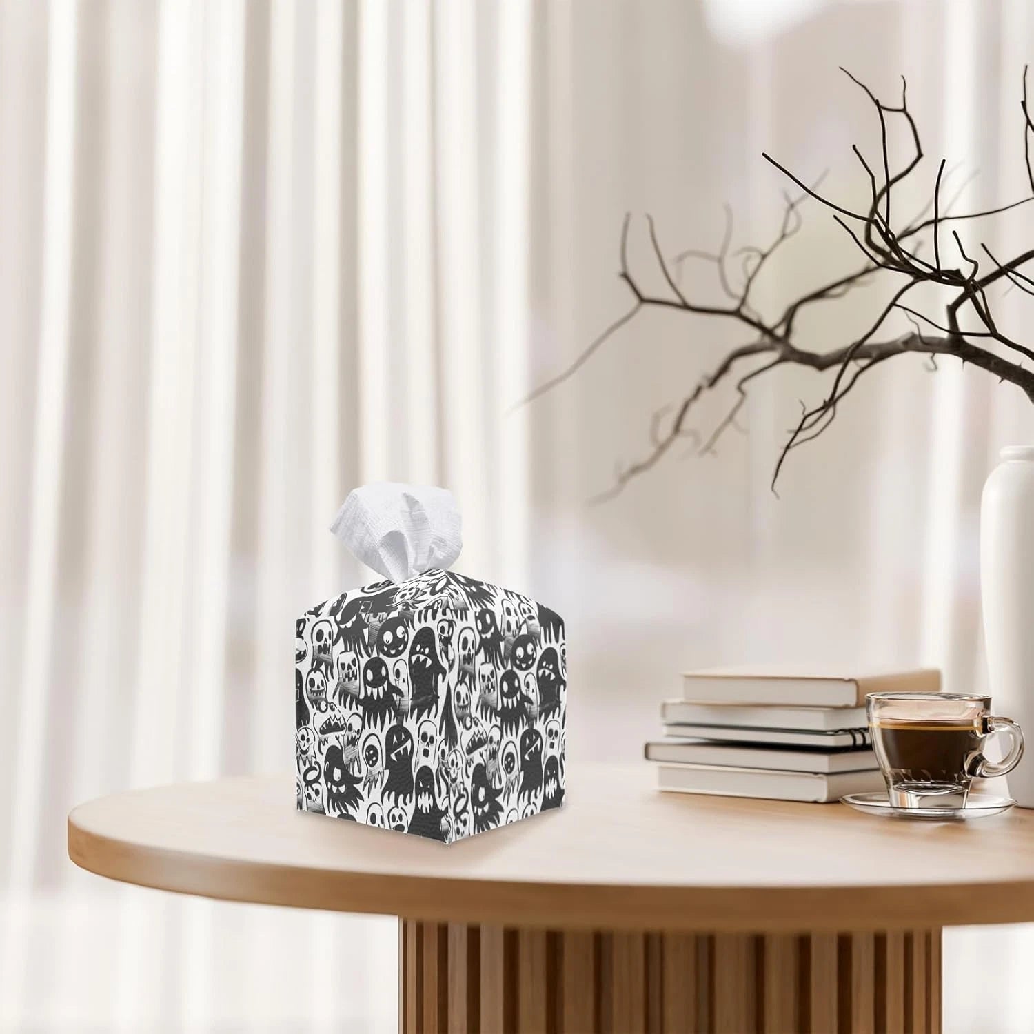Halloween Ghosts Tissue Box Cover, Tissue Box Cover Square, Decorative Facial Pa | eBay