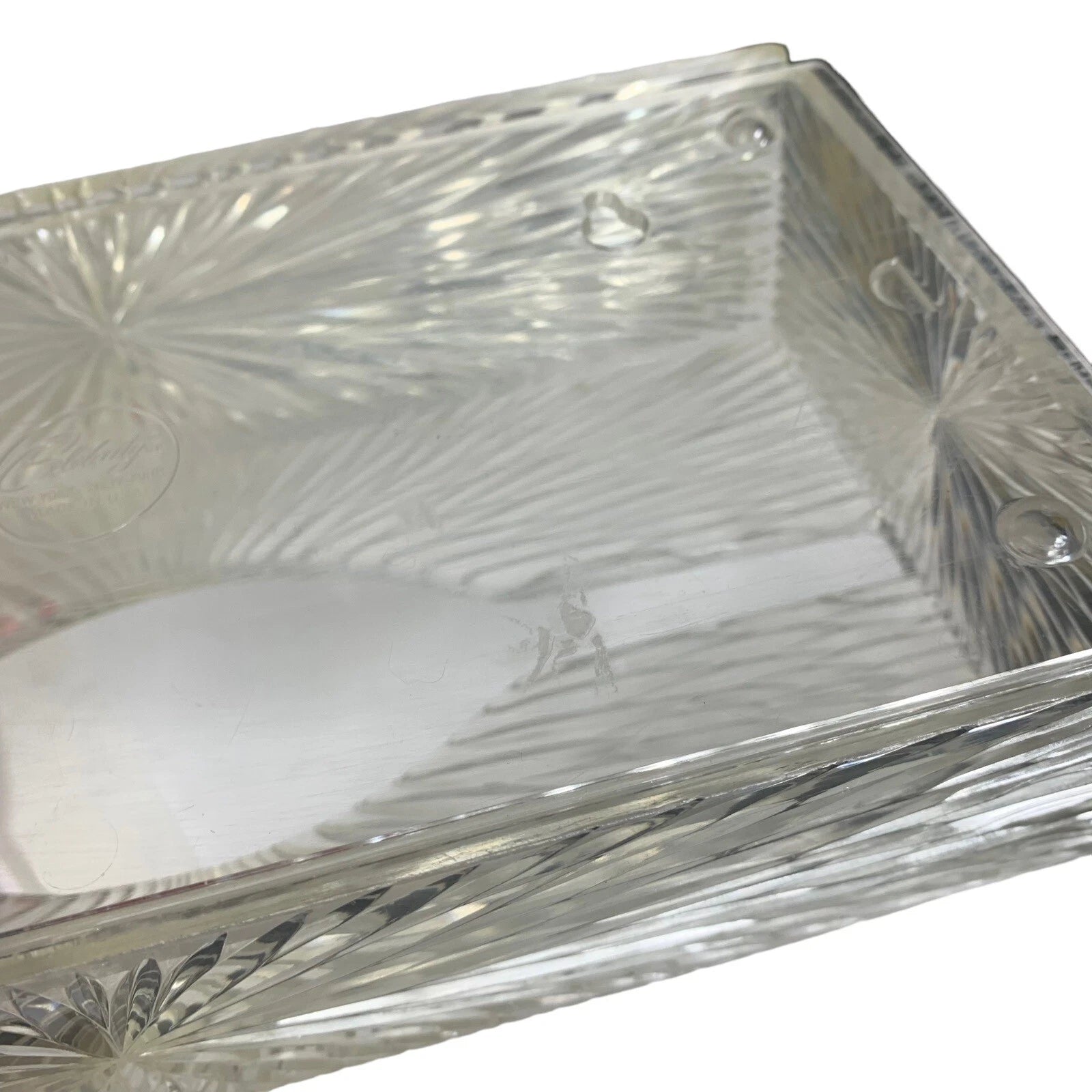 Vintage Tissue Box Holder Clear Plastic Removable Back Wall Hanger Celebrity | eBay