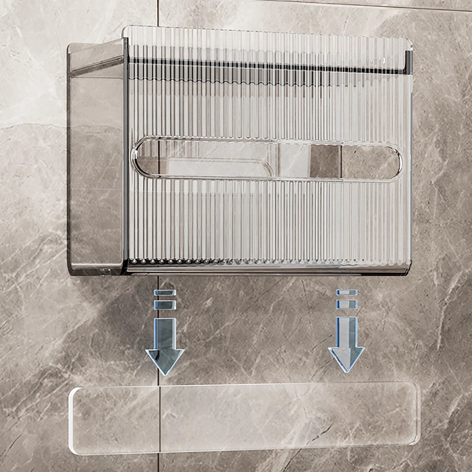 Tissue Box Cover Multifunctional Waterproof Wall Mount Paper Holder Dispenser | eBay