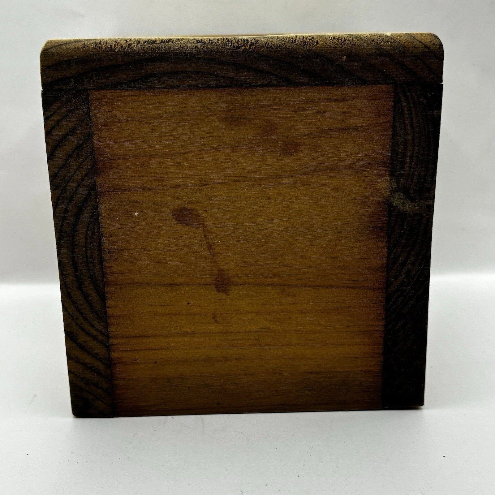 Solid Wood Carved Heart Apple Hand Painted Tissue Box Cottage Granny Core VTG | eBay