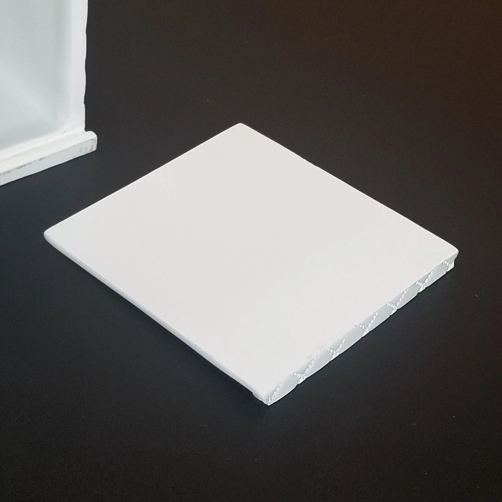 Creative Scents Square Mirrored White Tissue Box Holder Bathroom Decor | eBay