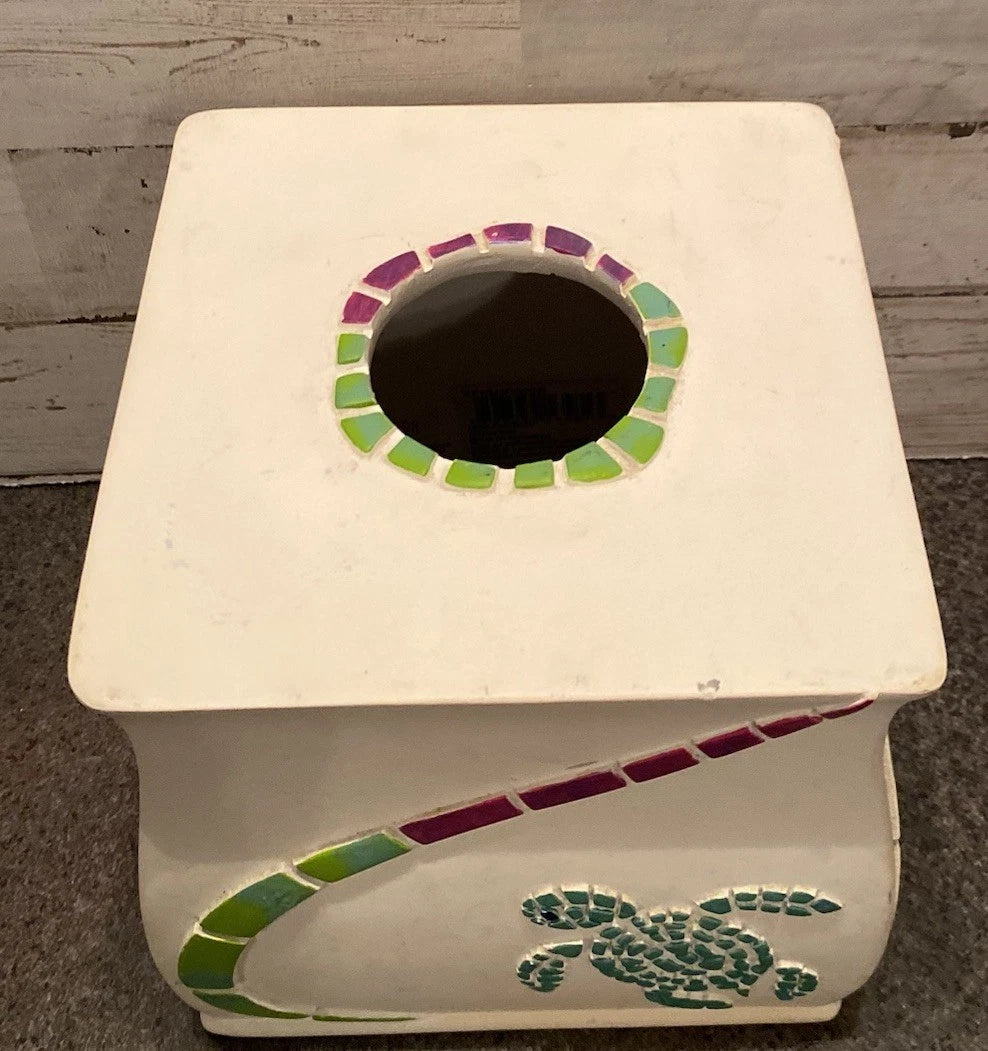 Expressions Fish Fantasy Ceramic Hand Painted Tissue Box | eBay