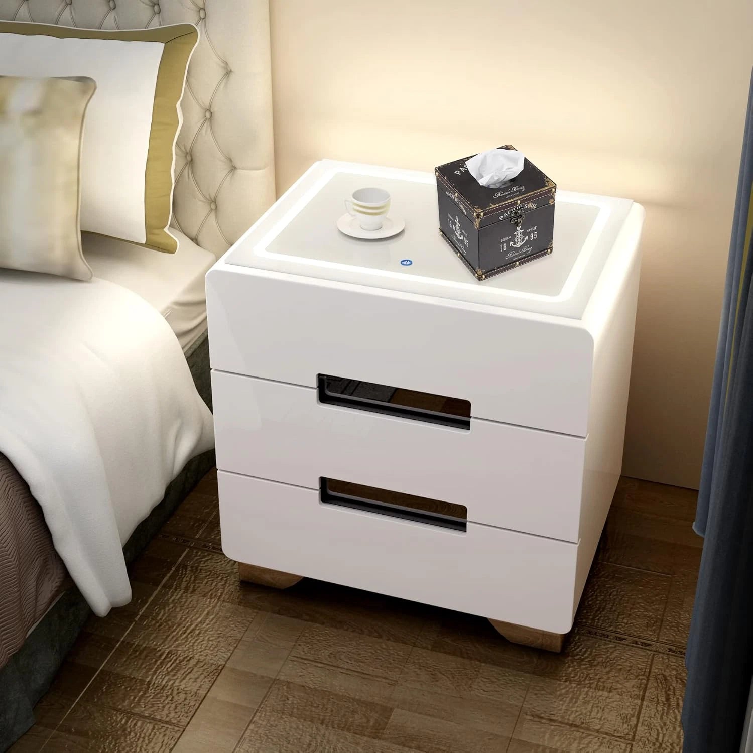 Retro Wood Square Tissue Box Cover Vintage Cube Decorative Facial Holder for Bed | eBay