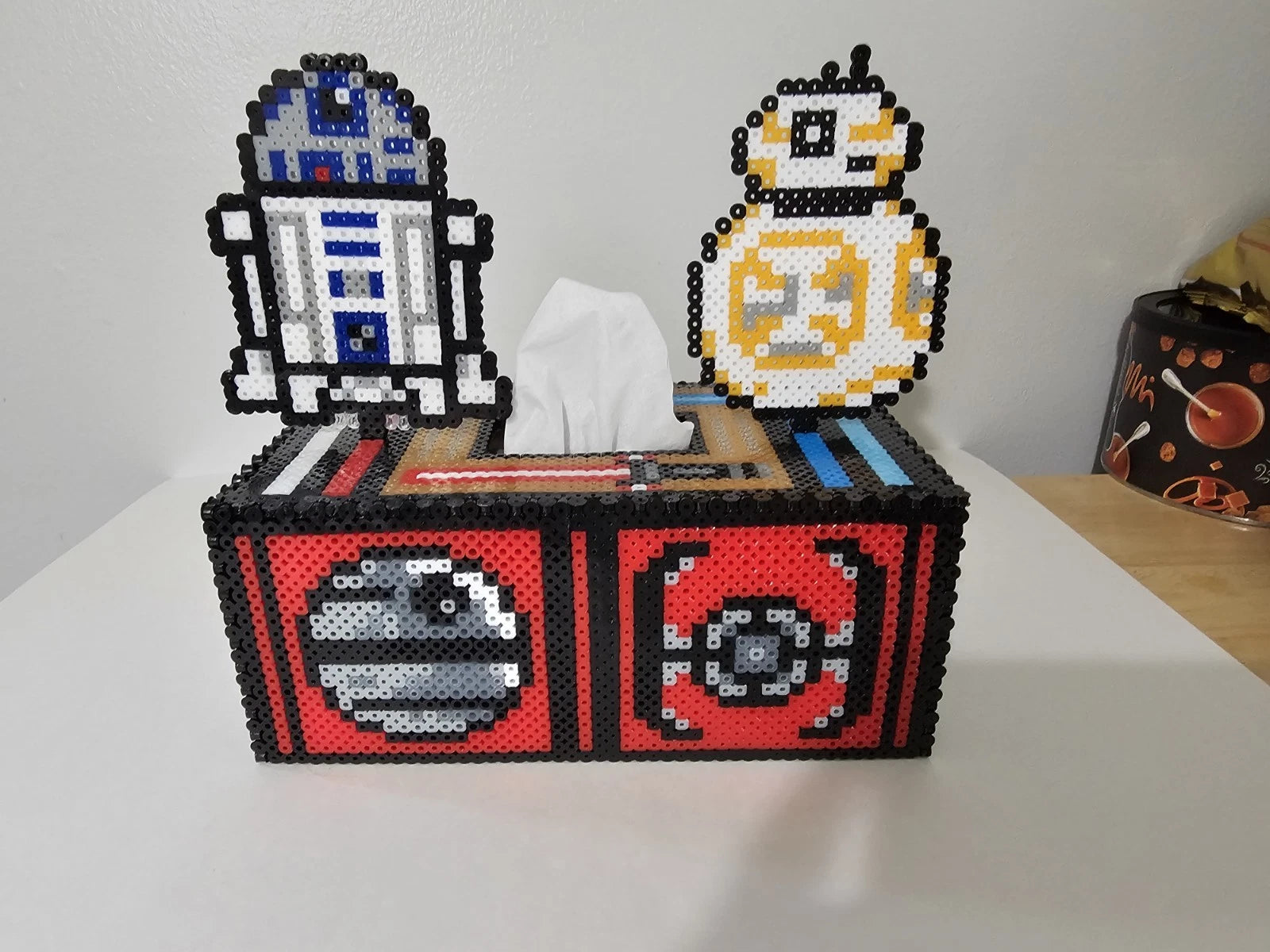 STAR WARS Tissue Box Cover - Perler Bead - RARE - R2D2, DARTH VADER, BB8, ETC | eBay