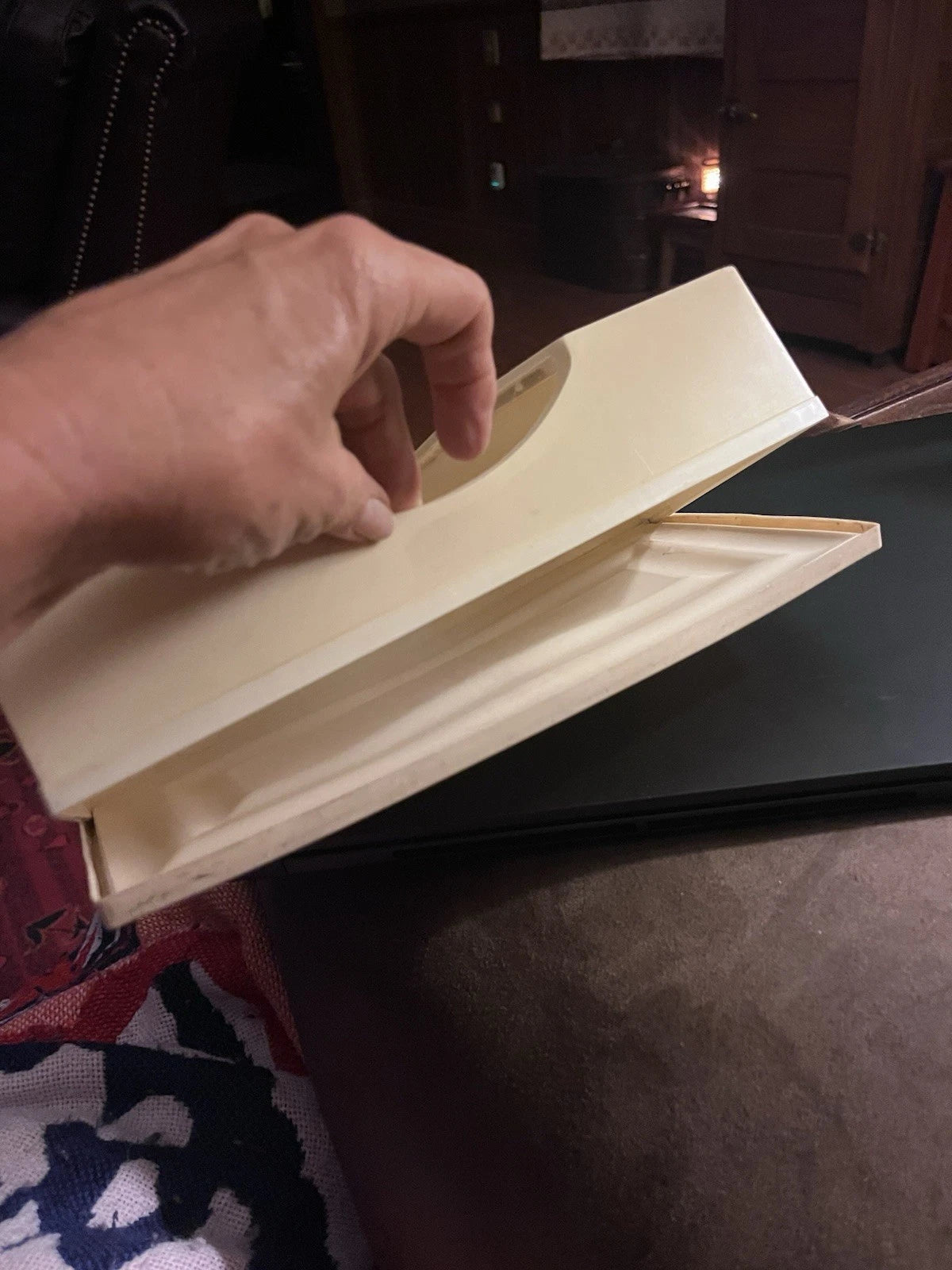 Vintage MCM Lustro Ware Atomic Cream Tissue Holder H‑33 Retro Starburst | eBay