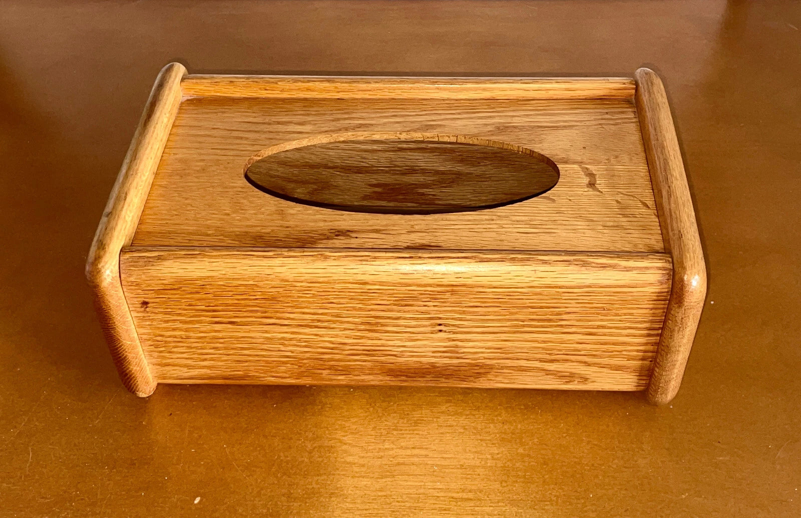 Vtg MCM Solid Oak Wood Tissue Box Cover Holder Natural Grain by Cornwall Inds | eBay