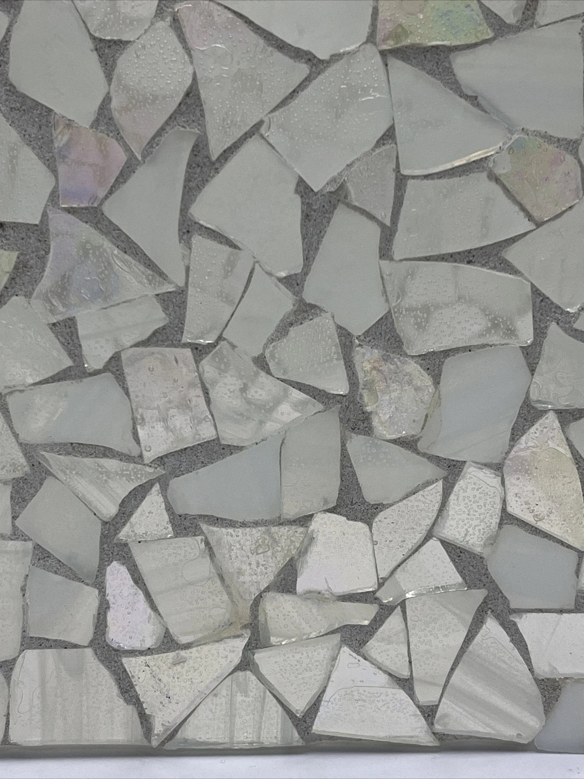 Mosaic Clear Glass Square Tissue Box Cover Roses | eBay