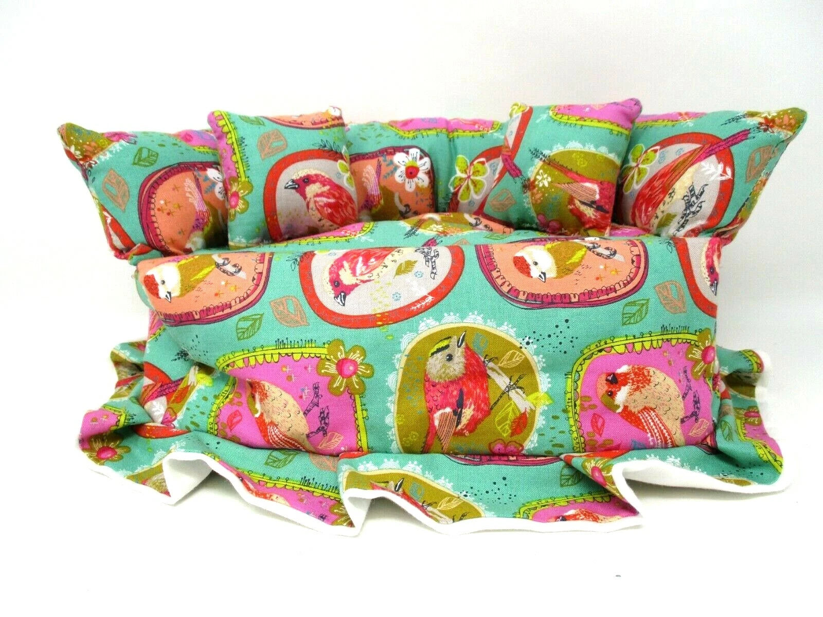 Tissue Box Cover Couch Handcrafted Sofa Bird Fabric Kitschy Cute | eBay