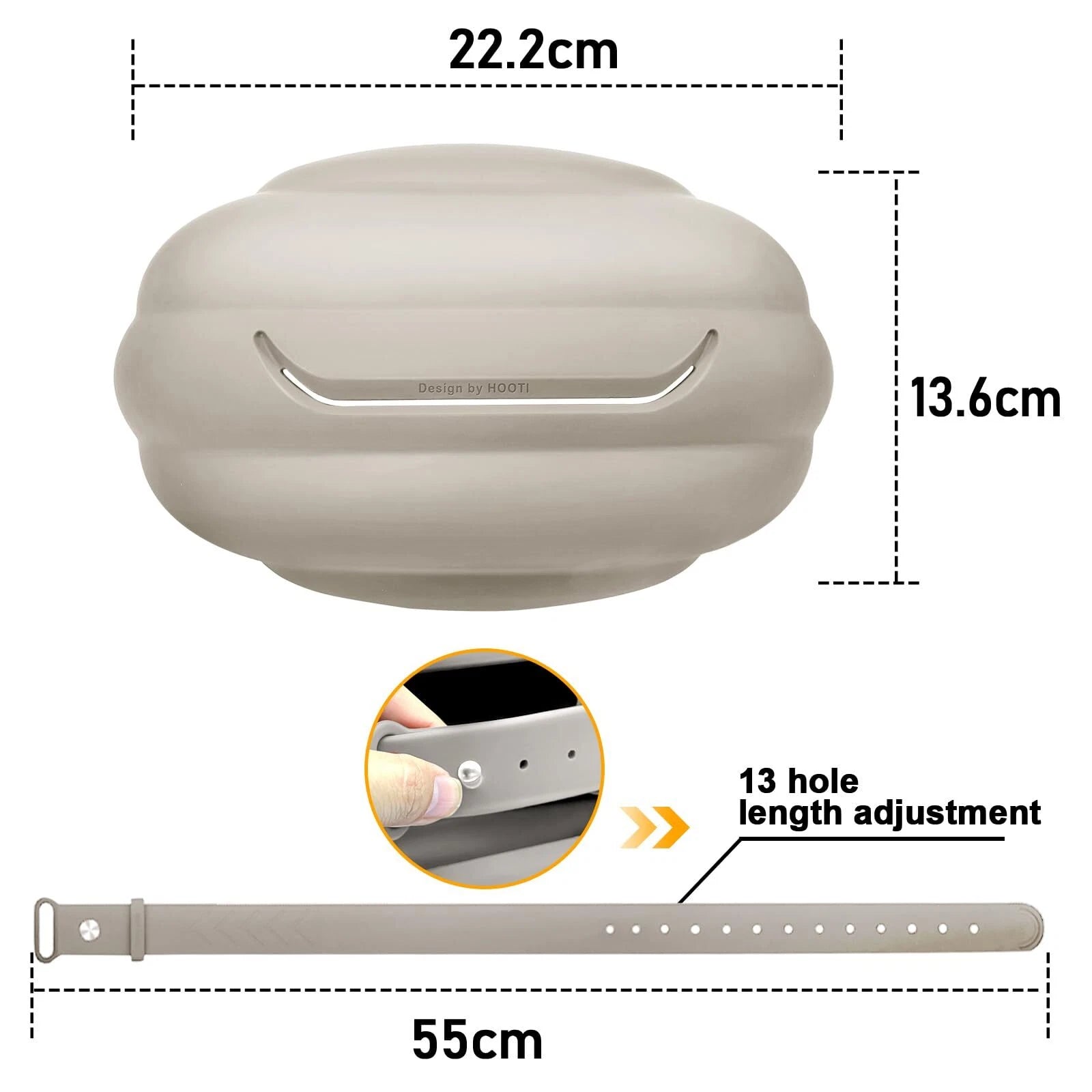 Car Tissue Holder Beige Silicone Box with Adjustable Band for Armrest | eBay