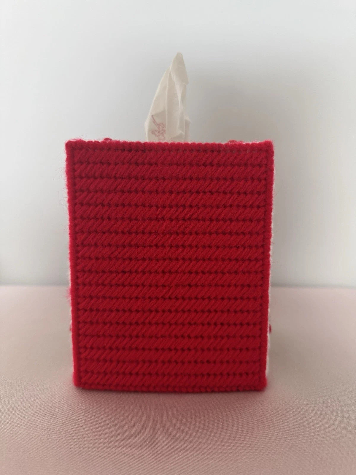 Vintage Handmade Christmas Tree Tissue Box Cover Holiday Decor | eBay