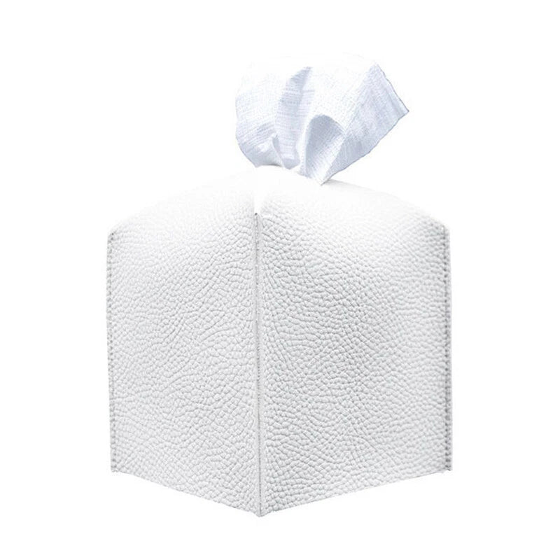 Tissue Holder Tissue Case Paper Box Paper Holder Leather Tissue Box Home Square | eBay