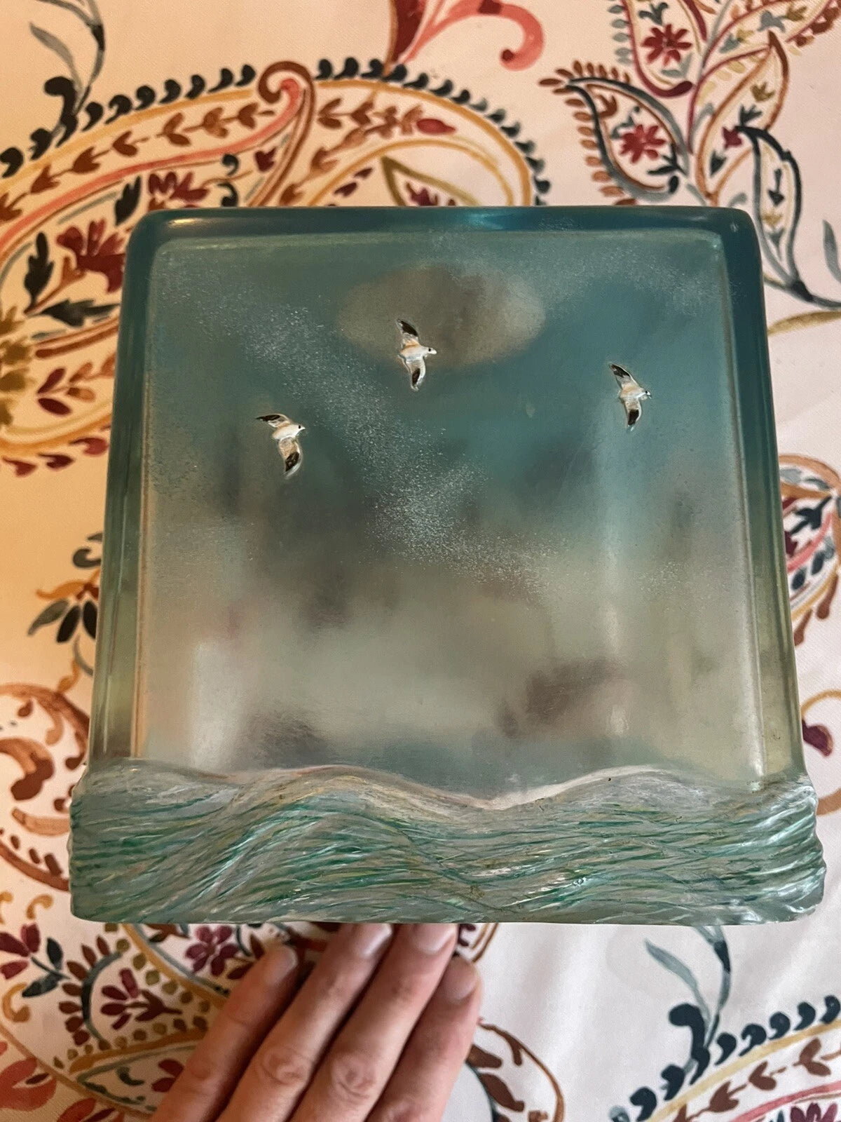 Dean Miller Lighthouse Dolphin Resin. Tissue Box Holder . Vintage | eBay