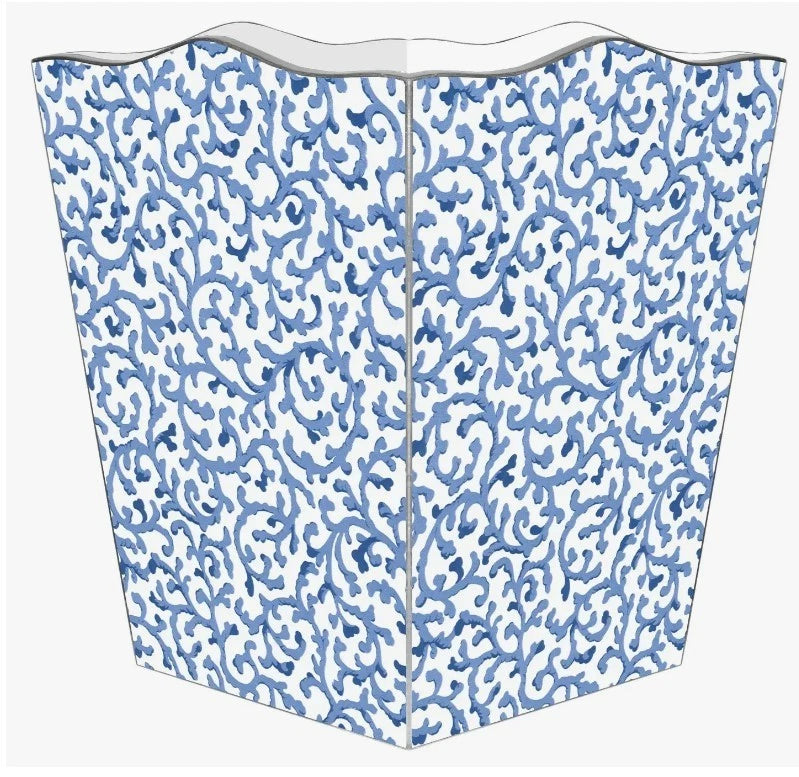 Marye-Kelley, "Waverly Blue Scroll" Facial Tissue Cubed Box Cover, New | eBay