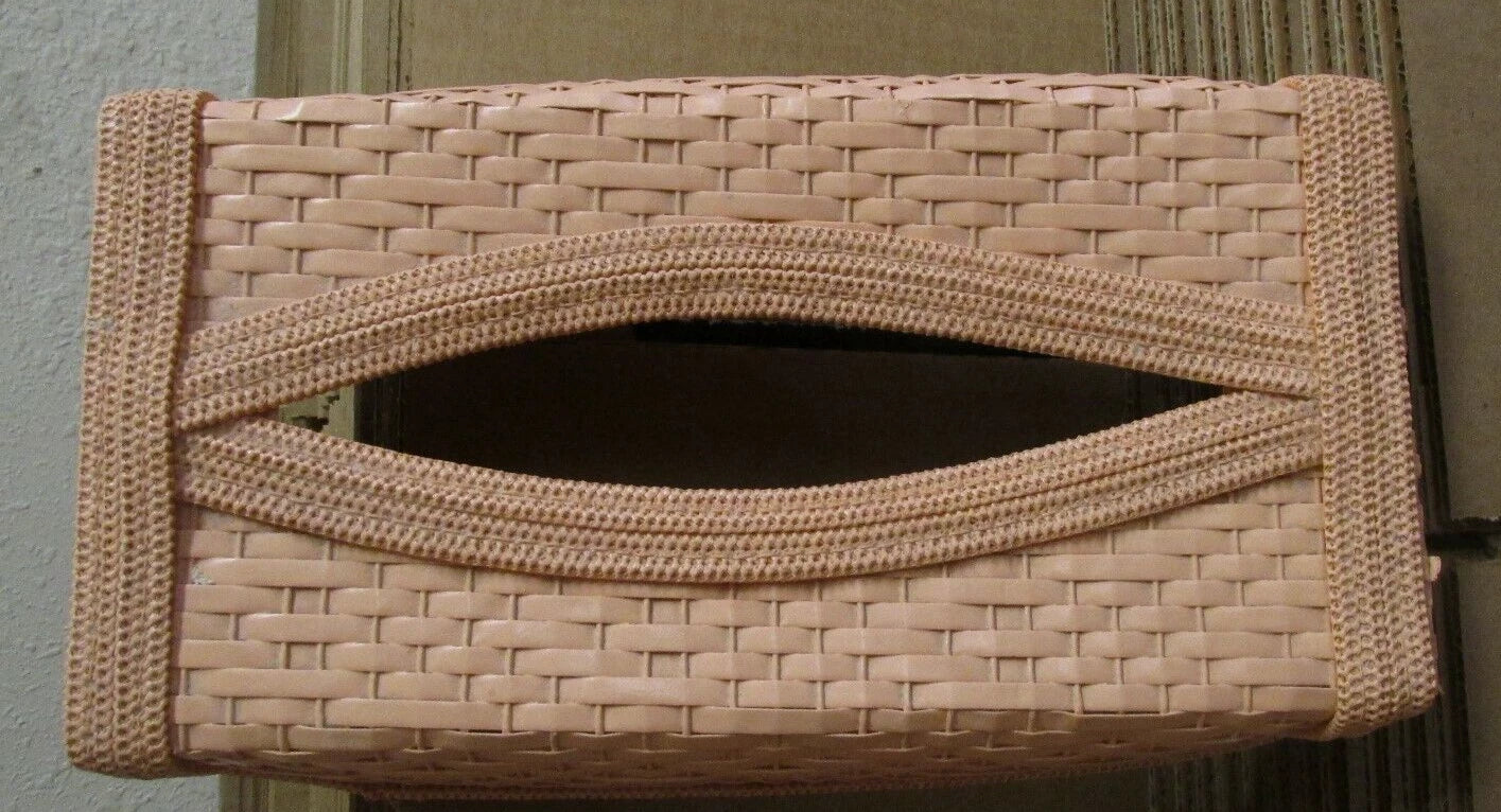 Vintage 1970s Pink tissue box cover bathroom collactable retro | eBay