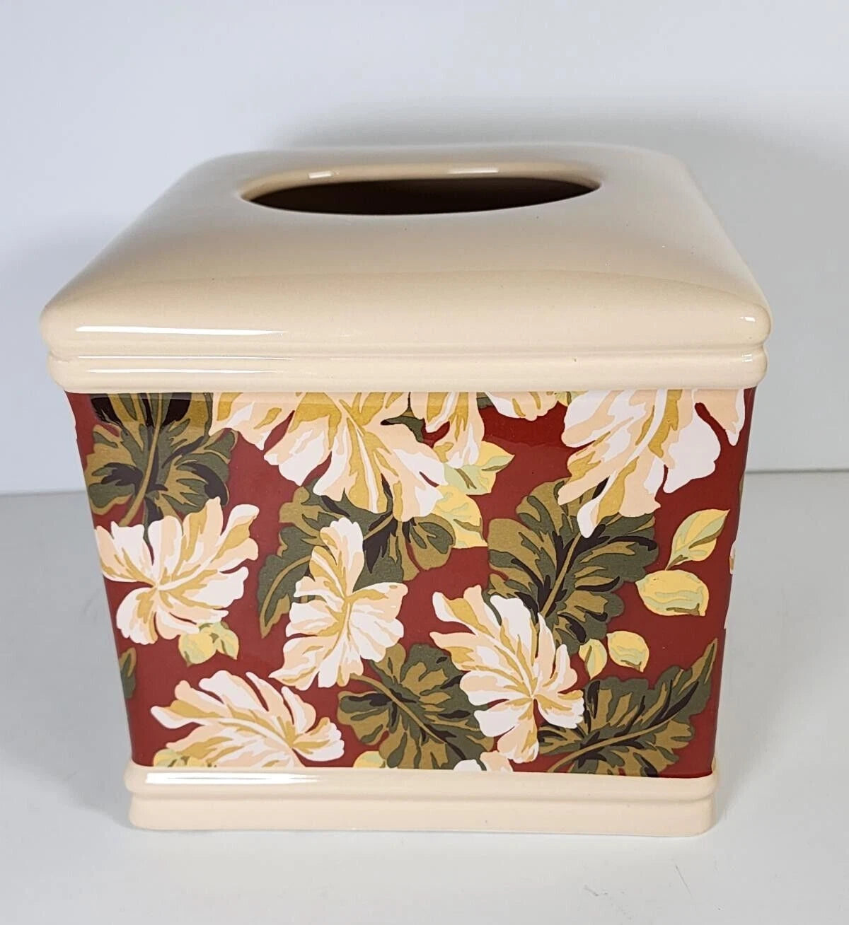 Tissue Box Cover Bathroom Accessories Square Ceramic Facial Kleenex Box Holder | eBay