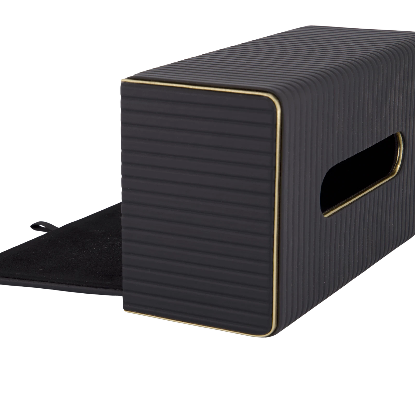 Mornington Black Leatherette Tissue Box Cover Rectangle| Bnb Supplies | eBay