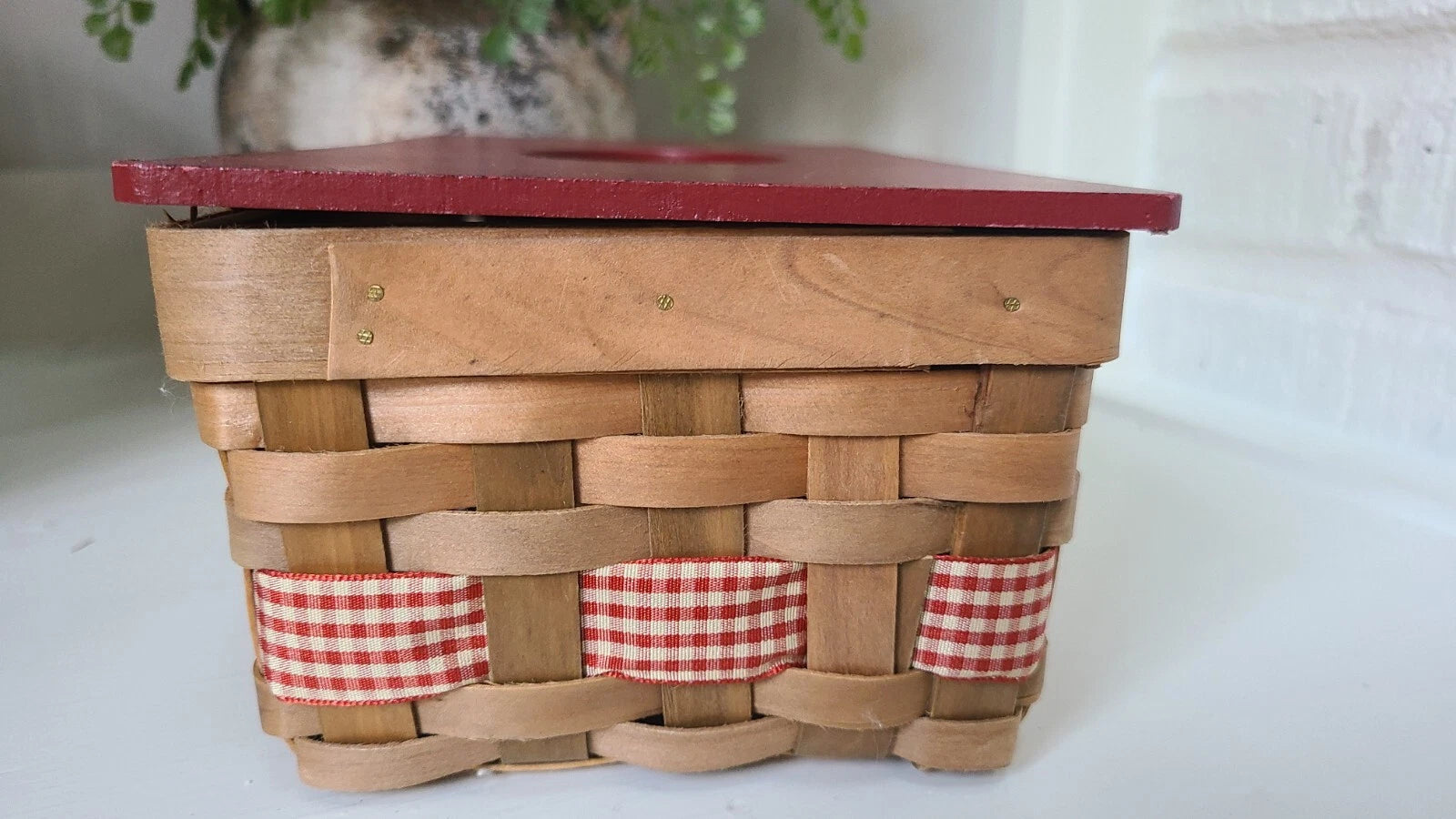 Set Of 2 Red White Star Tissue Box Rectangular & Square Hinged Tissue Box Holder | eBay