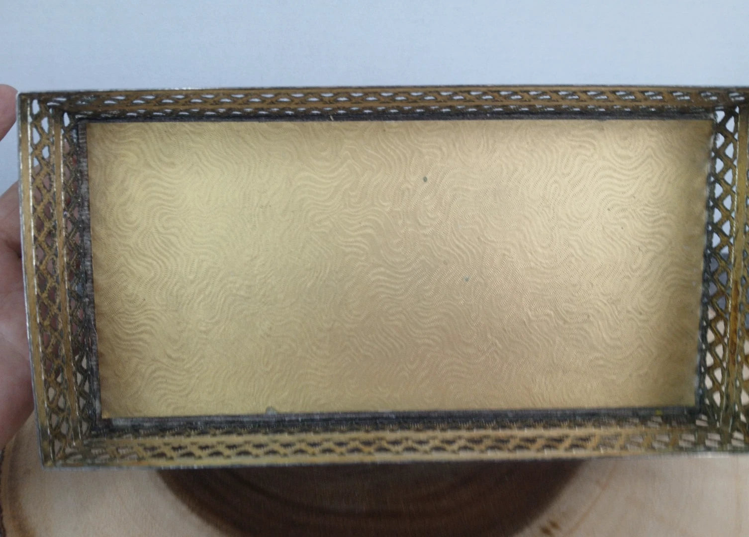 Vintage Gold Tone Tissue Box w/Claw Feet (2 pc.) "READ" | eBay