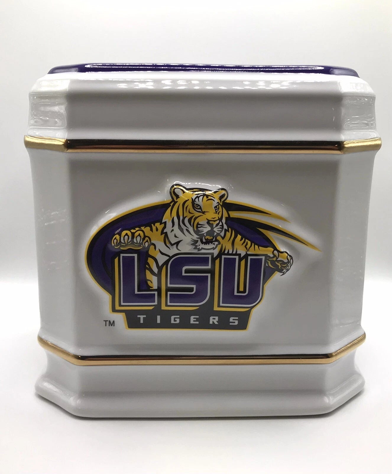 LSU Ceramic Tissue Box Cover by BelleView | eBay