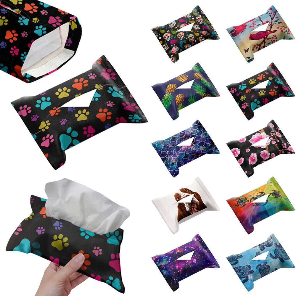 Cotton Linen Tissue Napkin Box Bag Paper Holder Pouch Cover for Home Office Car | eBay
