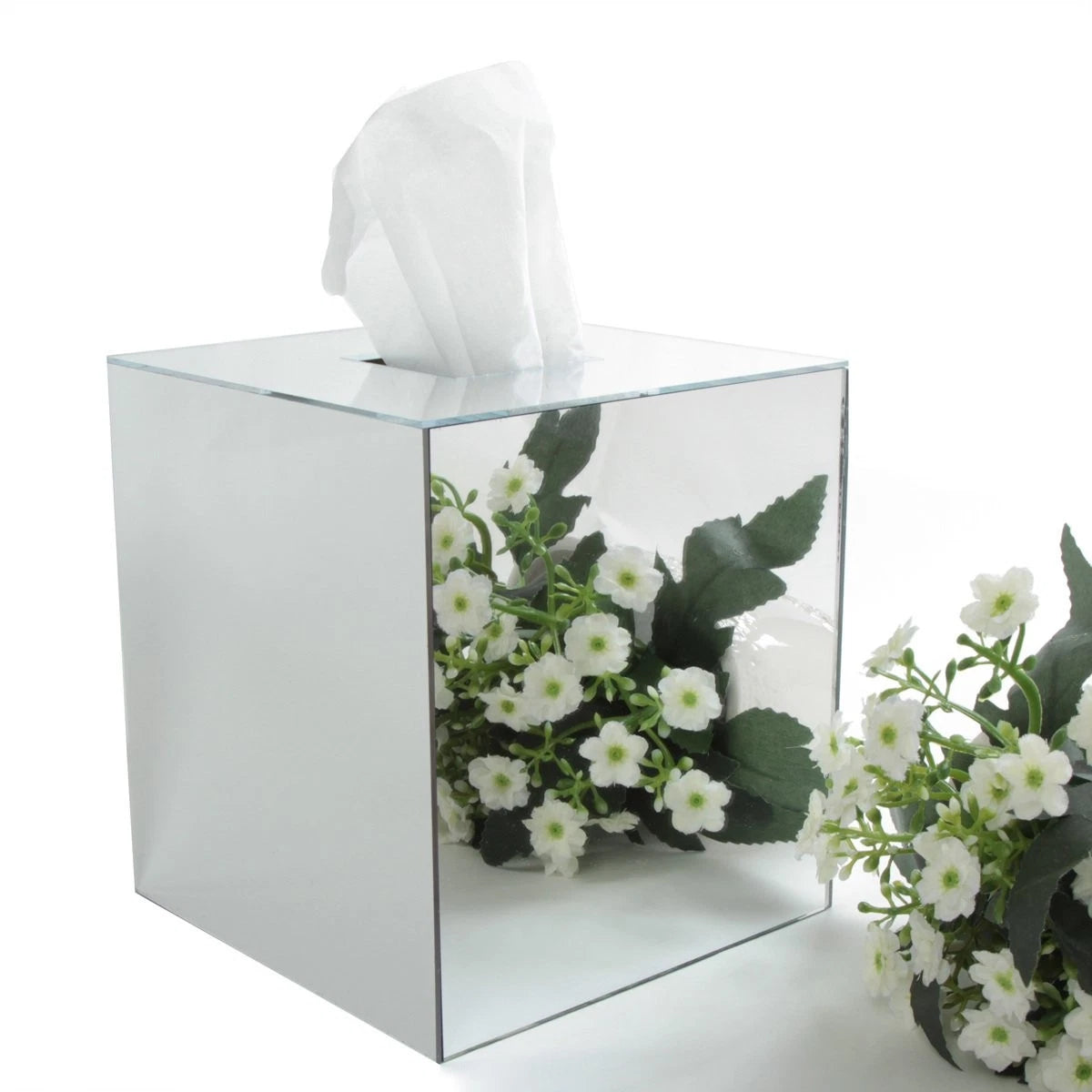 Jackcubedesign Overall Acrylic Mirror Square Tissue Box Cover Holder N | eBay
