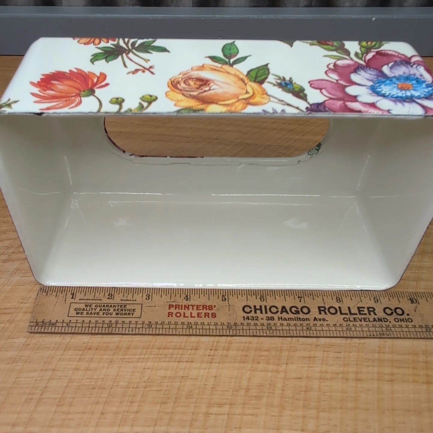 MacKenzie Childs Flower Market White Enamel Standard Tissue Box Holder Cover NWT | eBay