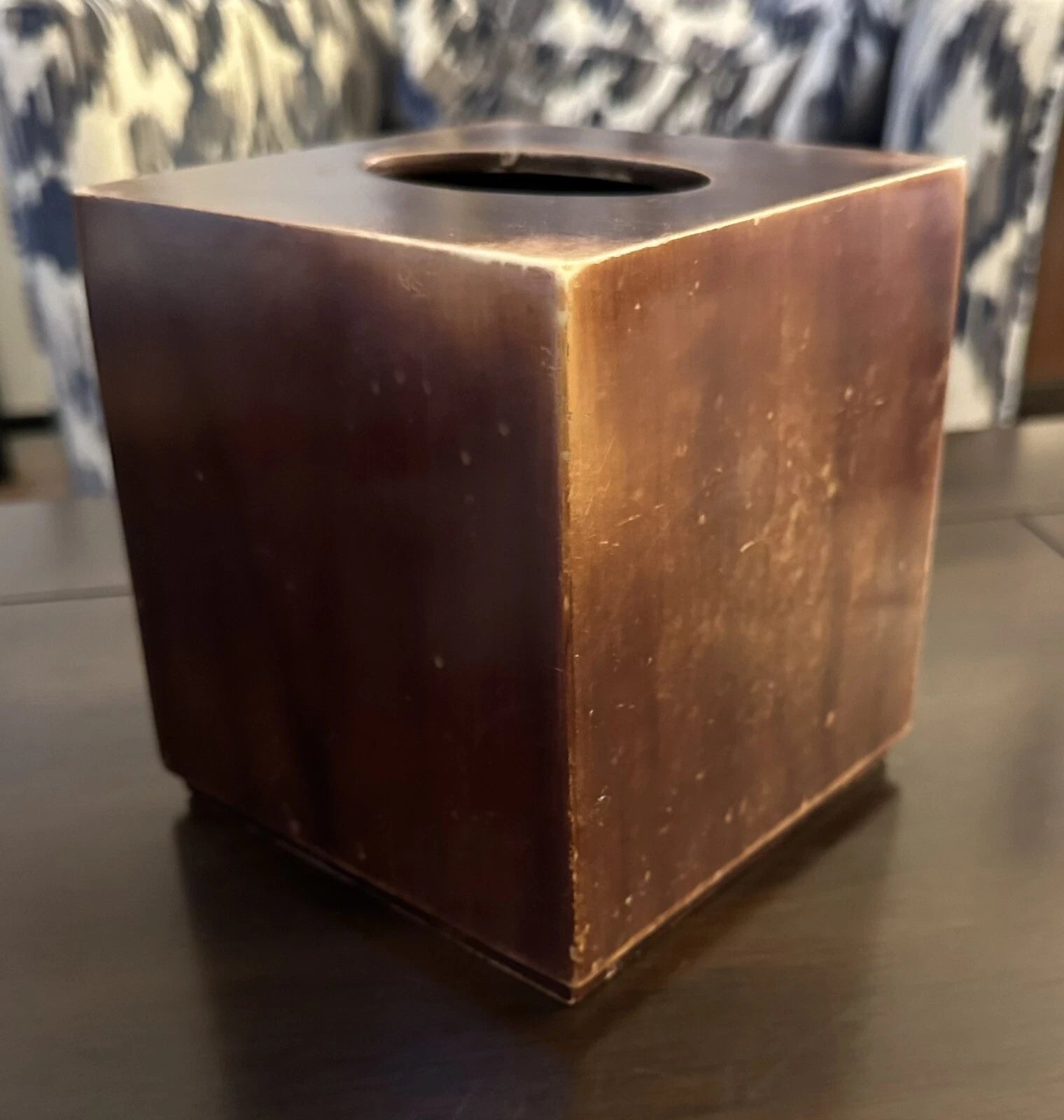 Tissue Box Wooden Dandelion Pattern | eBay