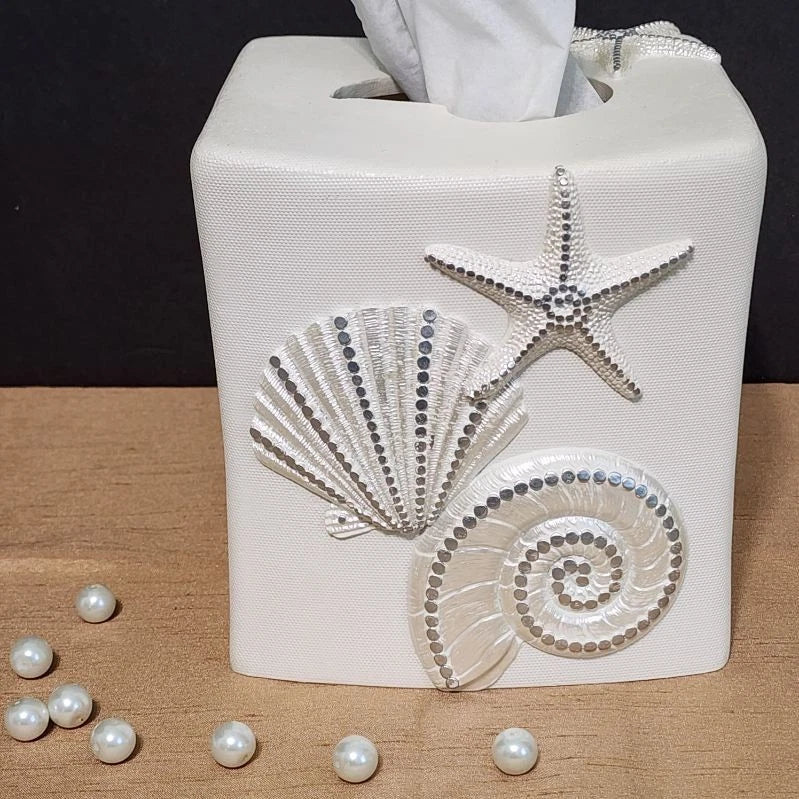 Tissue Box Cover Cream Square Bathroom Kleenex Accessories Facial Tissue Holder | eBay