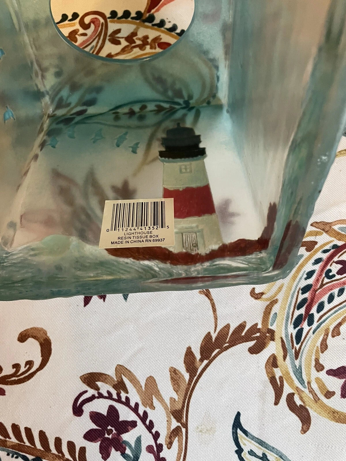 Dean Miller Lighthouse Dolphin Resin. Tissue Box Holder . Vintage | eBay