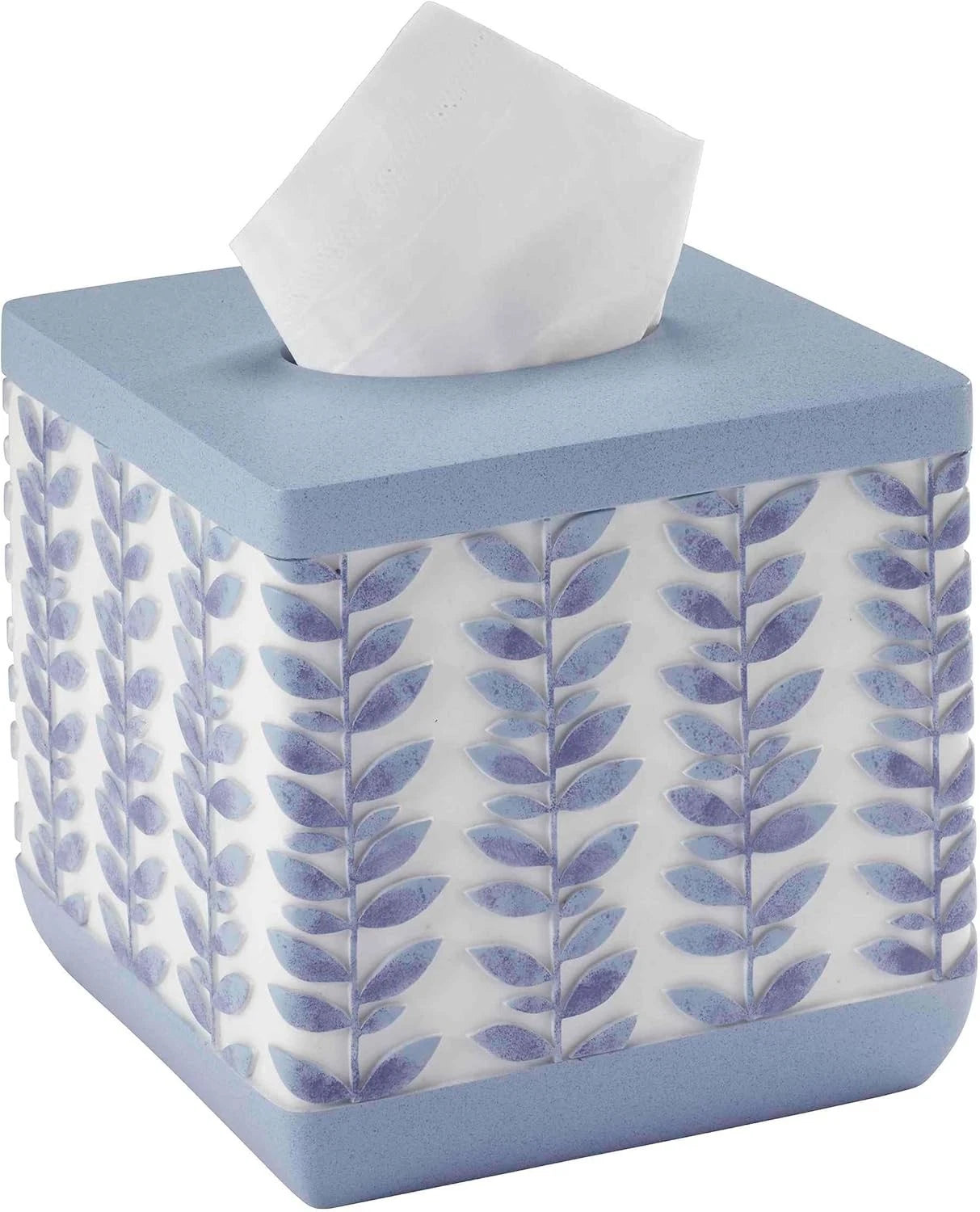 Monterey Collection Blue Resin Tissue Box Cover for Sophisticated Bathrooms | eBay