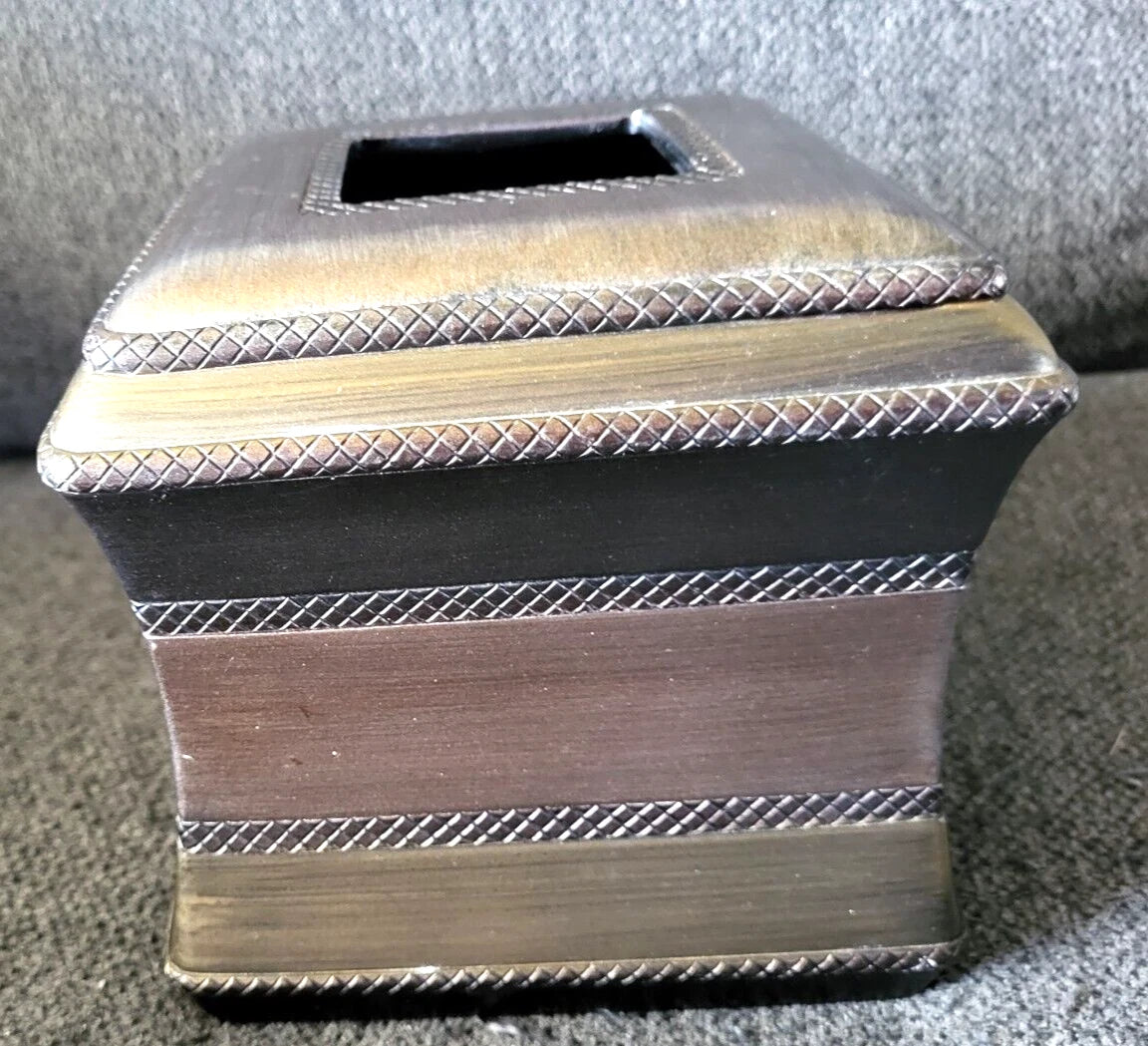 Facial Tissue Box Cover Bronze/Brown Finish | eBay