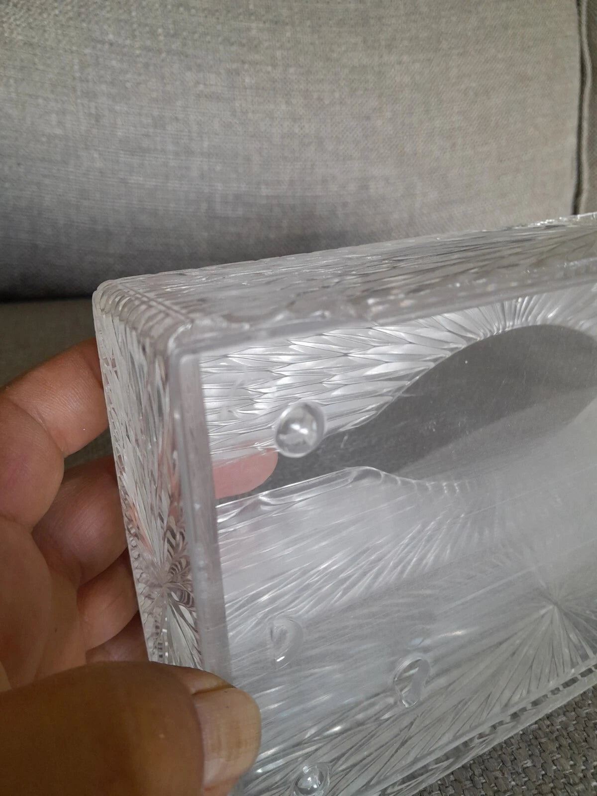 Vintage 1960s Celebrity Tissue Box Holder Starburst Acrylic Lucite Plastic MCM | eBay