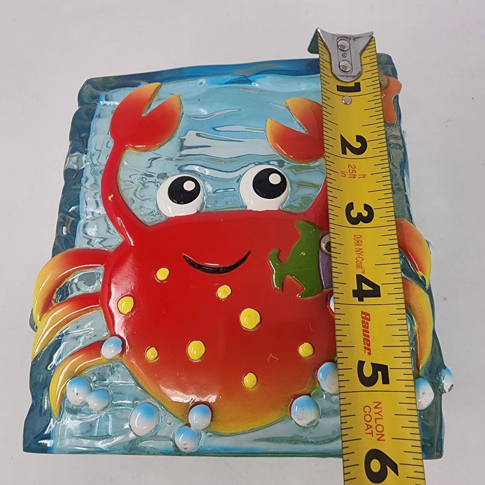 Target Do Your Room Sea Life Blue Acrylic Tissue Box Cover 3D Crab Starfish 6x5 | eBay