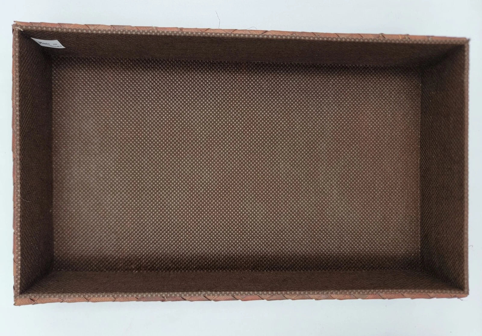 Retro Woven Rectangular Tissue Box Cover In Brown & Beige Natural Fiber Design | eBay