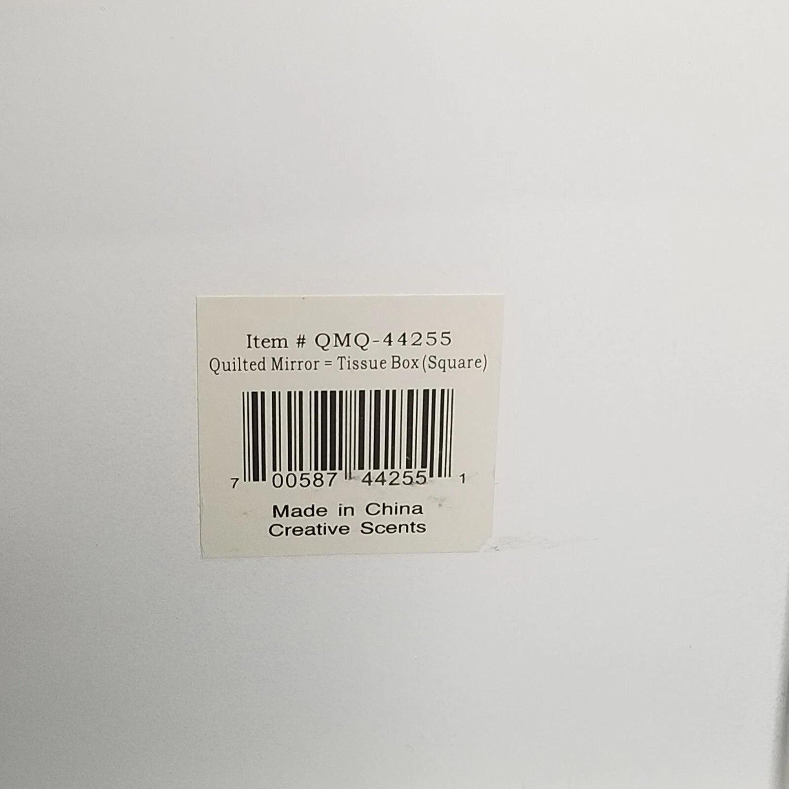 Creative Scents Square Mirrored White Tissue Box Holder Bathroom Decor | eBay