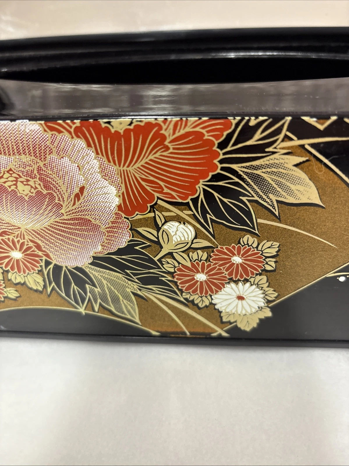 Vintage Japanese Lacquer Tissue Box Mirrored Large Box Yamanaka 10.5" | eBay