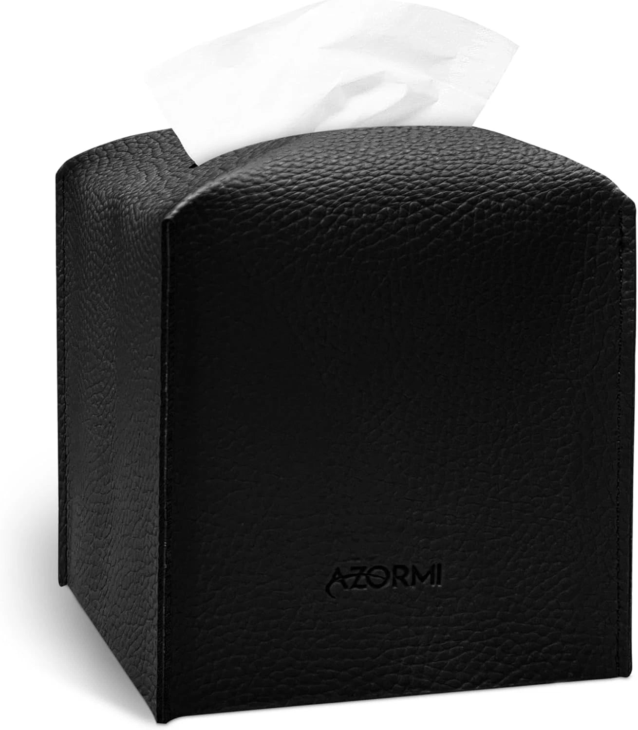 Tissue Box Cover Holder, PU Leather Tissue Box Cover Square with Bottom Belt, Cu | eBay